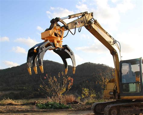 excavator grab attachment|hydraulic grapple attachment for excavators.